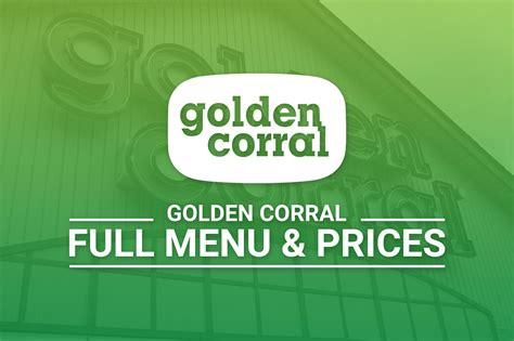 golden corral carry out menu